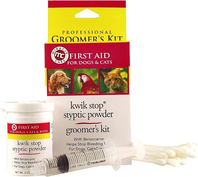 Miracle Care Kwik-Stop Groomers Kit for Dogs, Cats and Birds MiracleCare