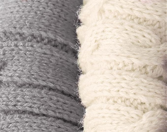 2 Pack Dog Sweaters for Small Dogs - Puppy Medium Warm Clothes in Winter, Turtleneck Pullover Design for Boy Girl Pet, Doggie, Cat, Kitten Chihuahua Bulldog Pug Beagles (M, Grey, Beige) - PAWPICO