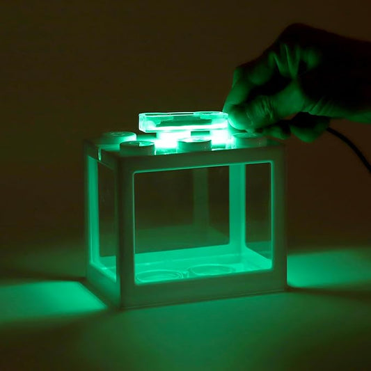 Mini Aquarium Lamp, USB Aquarium Light, LED Desktop Fish Tank Light, Small Decoration Aquarium Light, Aquarium Accessories, Green Light CAPASTEC