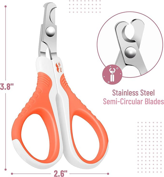 Mr. Pen- Cat Nail Clipper, Orange, Cat Nail Trimmer, Cat Nail Clippers, Cat Claw Clippers, Cat Clippers for Nails, Pet Nail Clippers, Kitten Nail Clipper, Small Dog Nail Clipper, Cat Claw Trimmer - PAWPICO