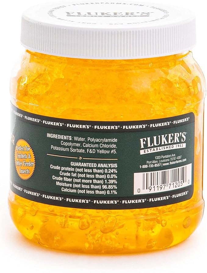 Fluker's Cricket Quencher Calcium Fortified, Easy to Use Gel Formula, 8 oz (Pack of 2) Flukers