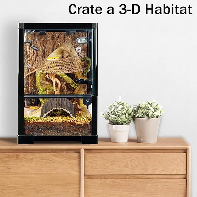 10Pcs Bearded Dragon Tank Accessories, Reptile Hammock Plants Bridge Jungle Climber Vines for Snakes Bearded Dragon Chameleon Gecko Lizard BUYNOW