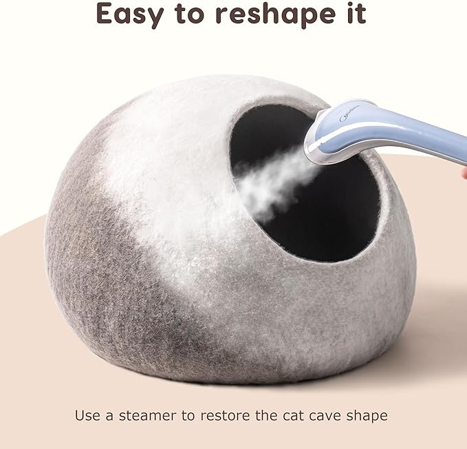 Cat Cave Bed -Handmade Wool Cat Bed Cave, Cat Bed Cat House, Felt Cat Caves for Indoor Cats and Kittens - PAWPICO