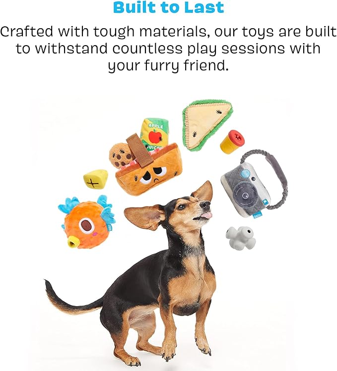 Barkbox Afterschool Snack Pack Dog Toy Bundle – Squeaky Dog Toys – Plush Dog Toys – Puppy and Pet Toys for Small Dogs - PAWPICO