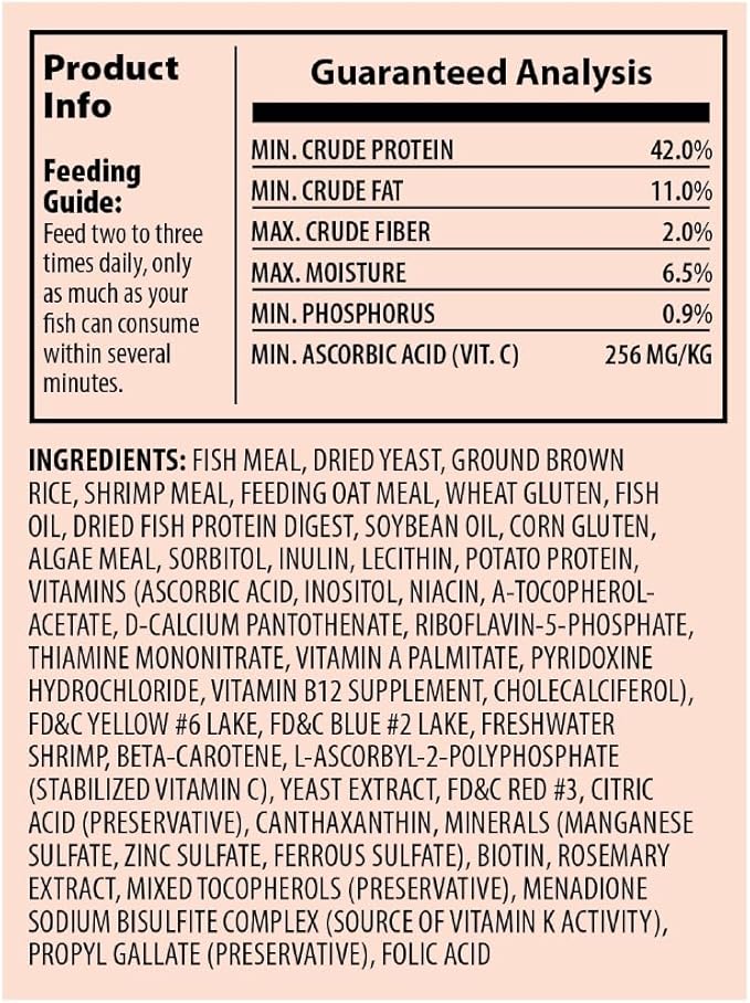 Tetra Goldfish Flakes, Nutritionally Balanced Diet For Aquarium Fish, Vitamin C Enriched Flakes, 4.52 lbs oz Tetra