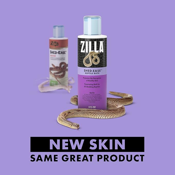 Zilla Shed-Ease Reptile Bath, Shedding Support and Penetrating Bath for All Lizards and Snakes (Pack of 2) Zilla