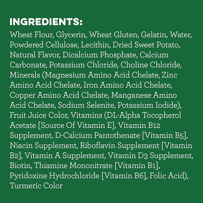 Greenies Teenie Natural Dog Dental Treats, Sweet Potato Flavor, 12 oz. Pack (43 Treats) - PAWPICO