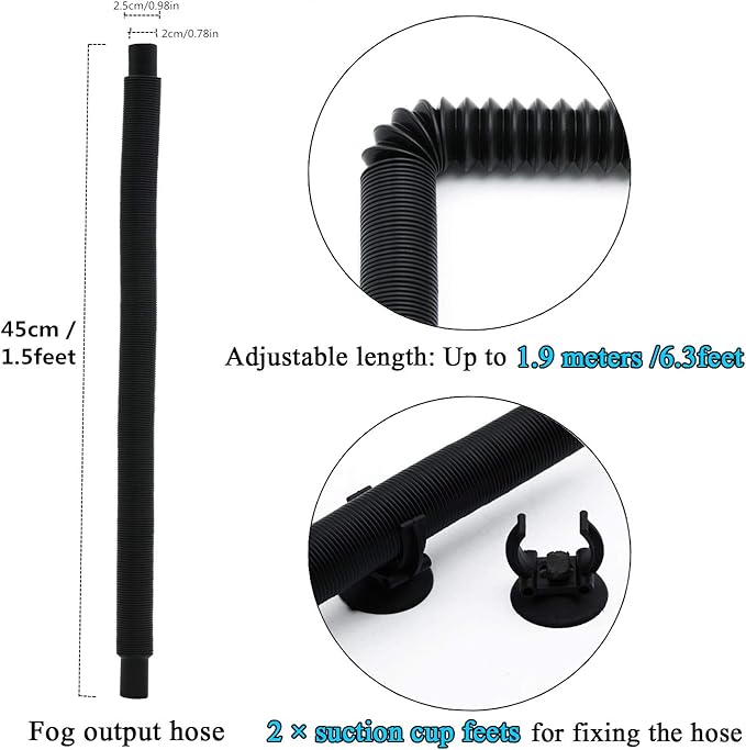 Reptile Fogger Terrariums Humidifier Fog Machine Mister 3L Large Size Ideal for Paludarium/Vivarium/Reptiles/Amphibians/Herps Coospider