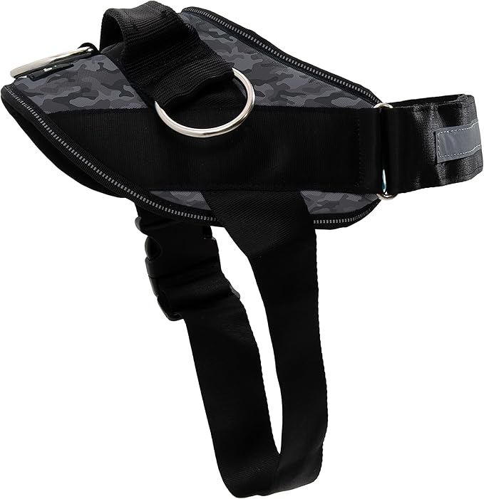 ShawnCo Essential Dog Harness, No-Pull Pet Vest with 3 Leash Clips, No Choke, Reflective, Adjustable and Padded, for Easy Walking and Training for Small, Medium and Large Dogs (Black Camo, S) SHAWNCO
