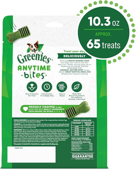 GREENIES ANYTIME BITES Dog Treats, Original Flavor, 10.3 oz. bag - PAWPICO