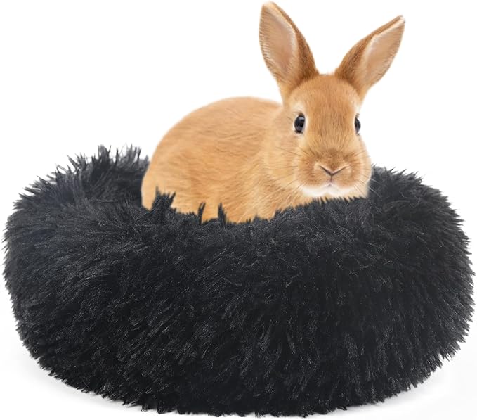 Ferret Bed Cave and Hideouts Burrowing Pet Bed for Guinea Pigs and Other Small Animals 11.8 inch for Cage Black - PAWPICO