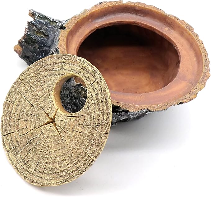 Snake Hide and Basking Tree Roots Cave for Terrariums, Available for Climbing and Hiding Spots for Reptiles, Amphibians, and Small Animals, Corn Snake, Green Snake and Small Gecko relaqcc