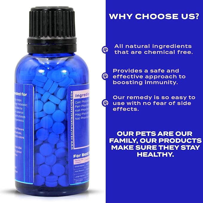 HealthyAnimals4Ever Bone Support for Reptiles - Natural Calcium Balance & Bone Strength Formula - Supports Bone Health, Mobility & Vitality - 300 Count HealthyAnimals4ever