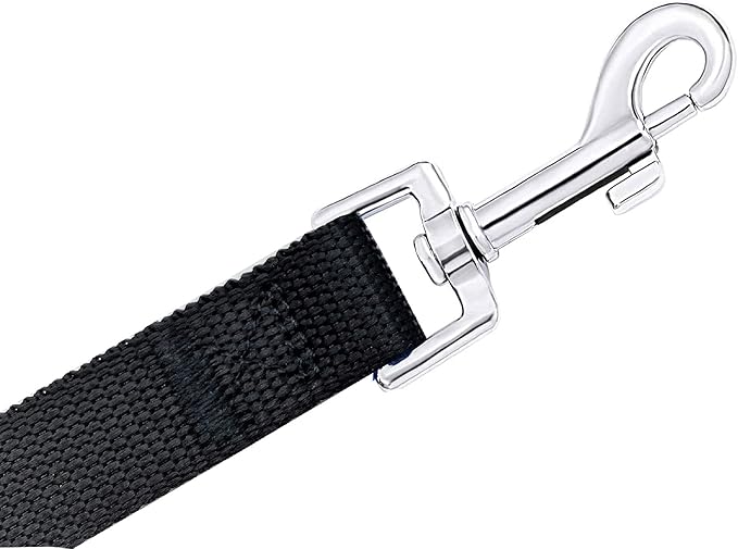 15ft 20ft 30ft 40ft 50ft Long Dog/Puppy Lead Obedience Recall Training Dog Leashes for Small Medium Dogs Camping, Training, Play, or Backyard (15 FT, Black) PETGOGO