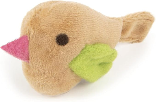 SmartyKat Chickadee Chirp Electronic Sound Cat Toy, Contains Catnip, Battery Powered - Light Brown, One Size - PAWPICO