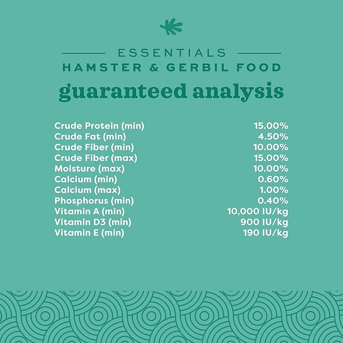 Oxbow Essentials Hamster Food and Gerbil Food - All Natural Hamster and Gerbil Food - 1 lb. OxbowAnimalHealth