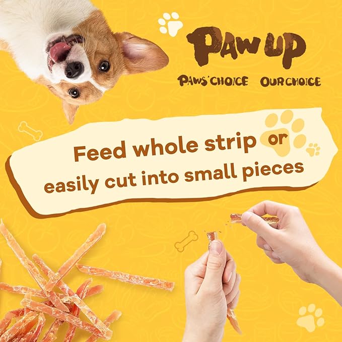 Chicken Jerky Strip Dog Treats w/Taurine Natural Rawhide Free Dog Snacks, Training Treats Chicken Jerky Sticks for Dogs, 24oz - PAWPICO