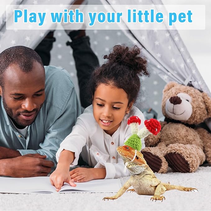 44 Pcs Hamster Hats with Scarf Set, Small Animal Hats Bulk Guinea Pig Costume Accessories Cute Tiny Hat Mini Knitted Hats for Small Animals Pets Snakes Lizards Hedgehog Holiday Party Locmeo