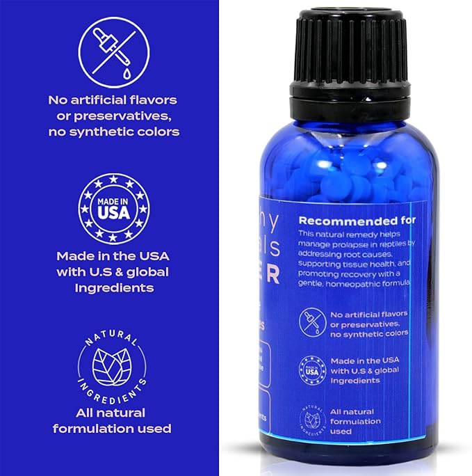 HealthyAnimals4Ever Reptile Wellness Support - Natural Care for Prolapse Management, Organ Retention & Enhanced Tissue Health - Gentle, Holistic Recovery Formula for Reptile Well-Being - 300 Count HealthyAnimals4ever