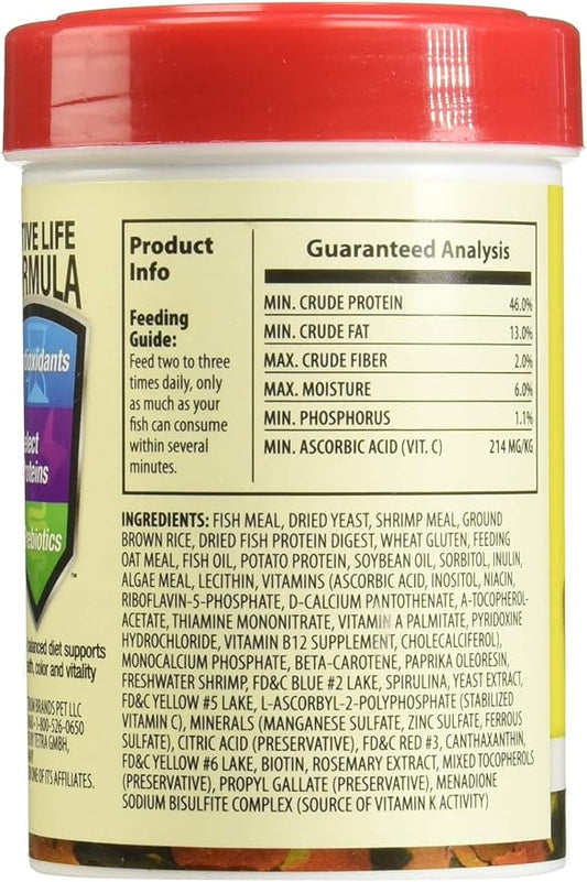 Tetra 77160 TetraColor Tropical Flakes, 1-Ounce, 185 ml Tetra