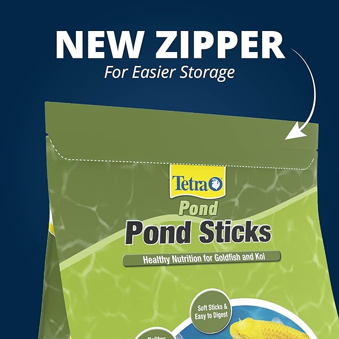 TetraPond Pond Sticks, Pond Fish Food, for Goldfish and Koi, 1.72 Pounds Tetra
