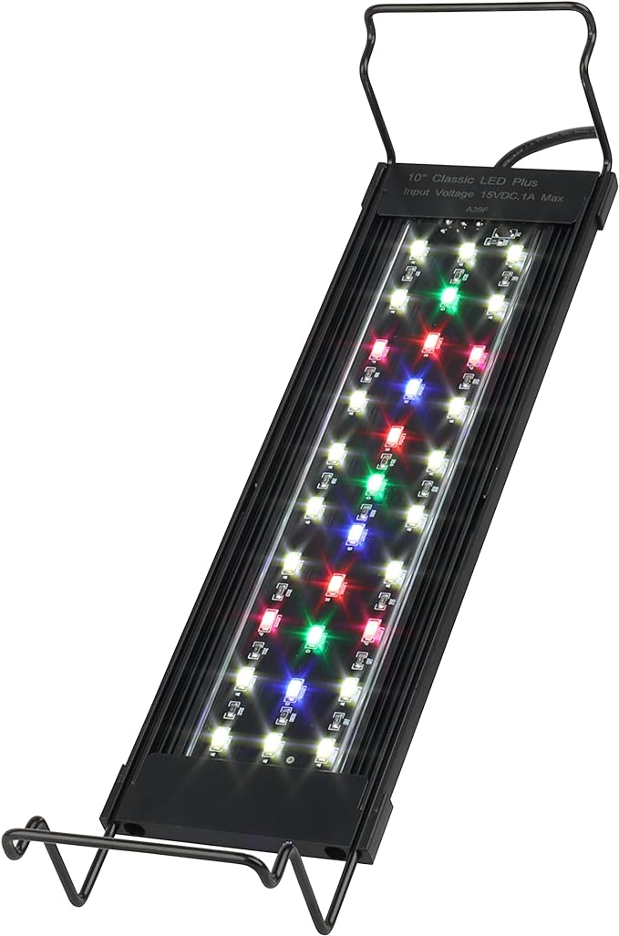 Aquarium Lights Fish Tank Light 10 Gallon Planted Ultra Slim Aquarium LED Light with Switch (10-15") Waterrebirth