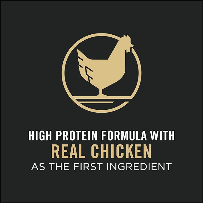 Purina Pro Plan High Protein Cat Food With Probiotics for Cats, Chicken and Rice Formula - 3.5 lb. Bag - PAWPICO