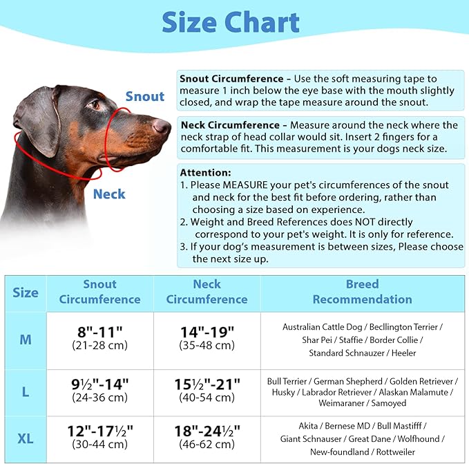 BARKLESS Soft Dog Head Collar, Padded No Pull Head Halter, Training Nose Leash with Safety Link for Medium Large Dogs, Adjustable Muzzle Leash, Easy Control for Walking Barkless
