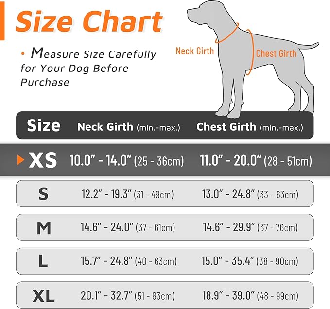 Eagloo Small Dog Harness No Pull, Service Vest with Reflective Strips and Control Handle, Adjustable and Comfortable for Easy Walking, No Choke Pet Harness with 2 Metal Rings, Orange, XS GoExplorewithEagloo