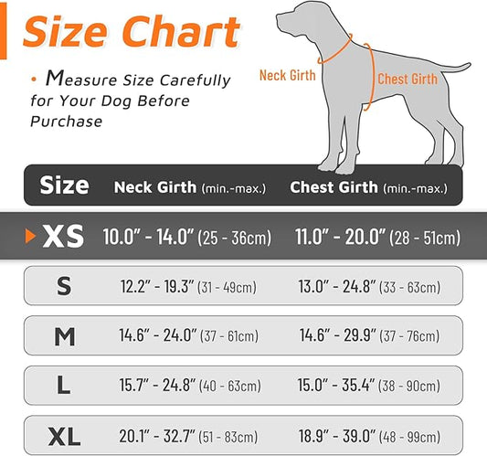 Eagloo Small Dog Harness No Pull, Service Vest with Reflective Strips and Control Handle, Adjustable and Comfortable for Easy Walking, No Choke Pet Harness with 2 Metal Rings, Orange, XS GoExplorewithEagloo