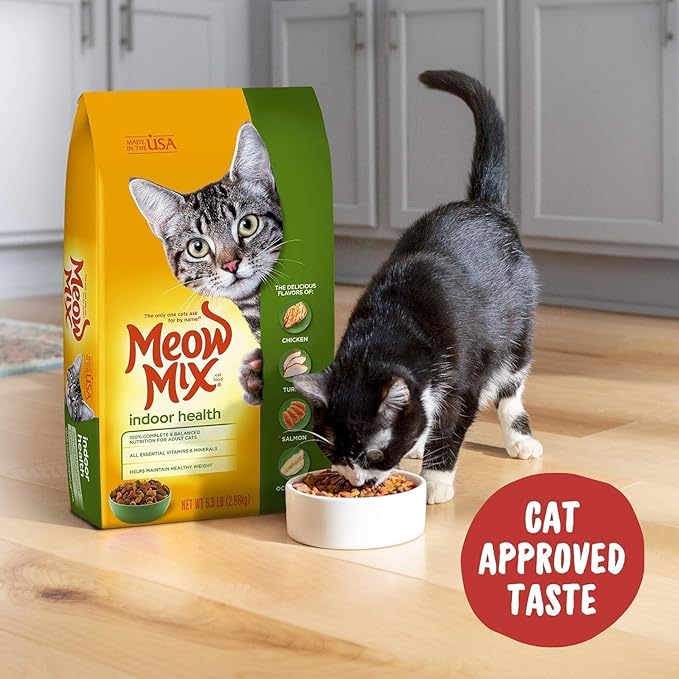 Meow Mix Indoor Health Dry Cat Food, 6.3 Pound Bag - PAWPICO