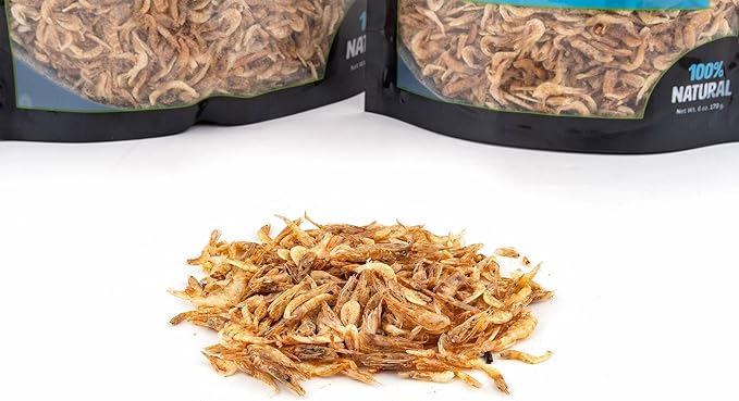 Fluker's Grub Bag Turtle Treats, High Protein Freeze Dried River Shrimp, For Aquatic Turtles, Amphibians, and Reptiles, 6 oz Flukers
