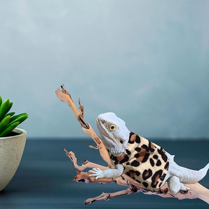 FRCOLOR Lizard Clothes Lizard Apparel Clothing Reptichip Fix It Costume Bearded Dragon Clothes Reptile Hoodies Sweater Coat Party Lizard Cosplay Prop Small Pet Flannel Accessories FRCOLOR