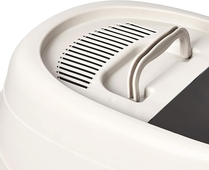 Amazon Basics No-Mess Enclosed Hooded Cat Litter Box, Standard, Multicolor, 21 in x 16 in x 15 in - PAWPICO