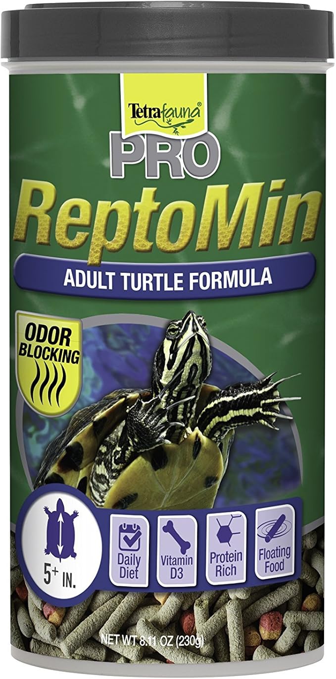 Tetra TetraFauna PRO ReptoMin Pro Sticks Adult Turtle Formula Daily Diet for Aquatic Turtles, 8.11 oz Tetra