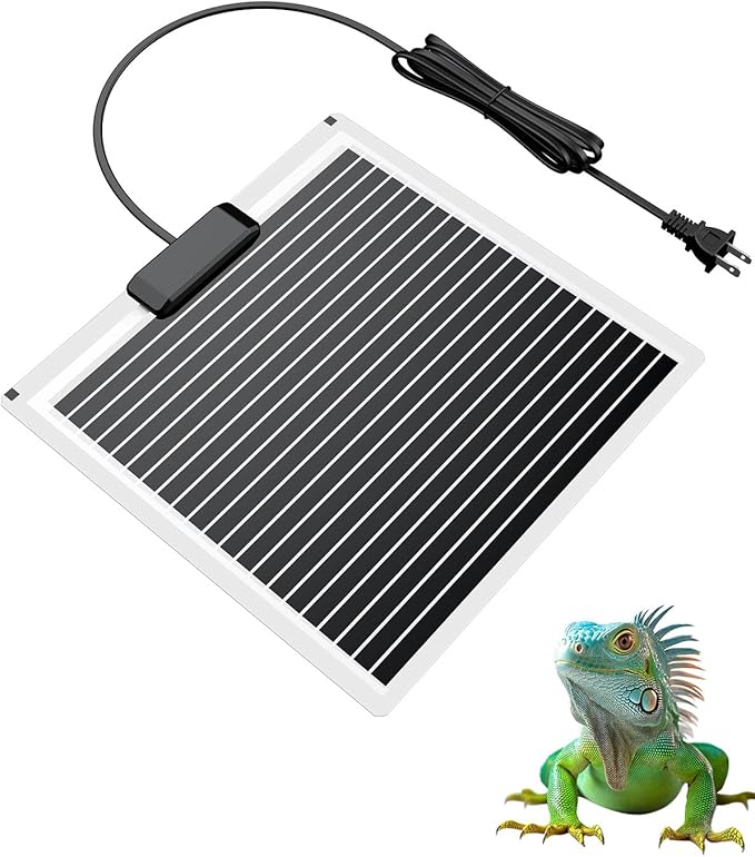 Pawfly 28 W Reptile Heat Pad 11 x 11 Inch Reptile Heating Pad Under Tank Terrarium Safe Fast Heating Mat Heat Mat for Turtles Frogs Snakes Lizards Geckos Hermit Crabs Spiders & Other Reptiles Pawfly