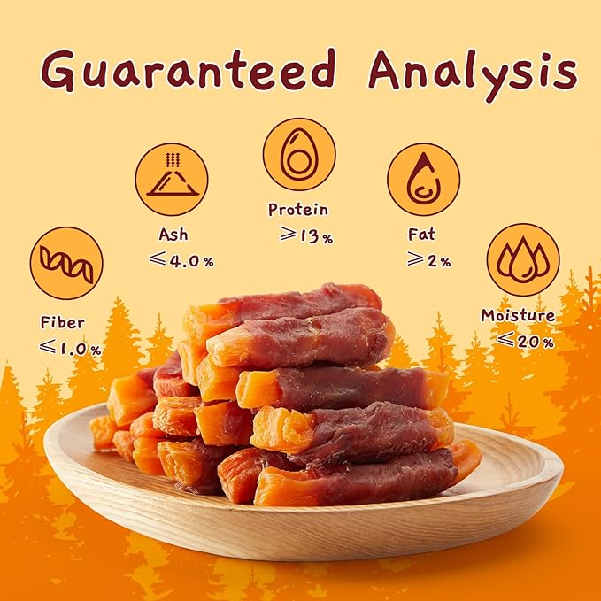 Jungle Calling Sweet Potato & Duck Dog Treats, Vegetarian, Nutritious and Delicious Snacks for Your Furry Friend, 10.6 oz - PAWPICO