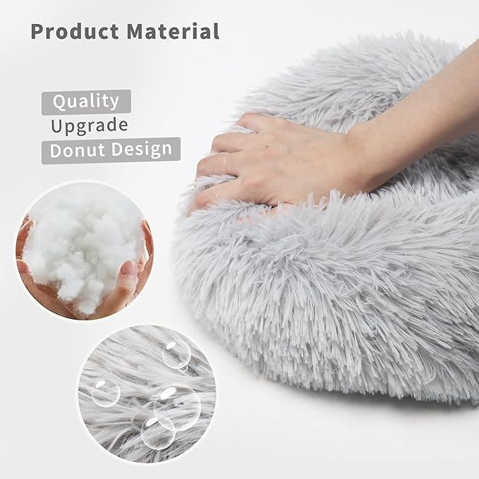 Bunny Bed Rabbit Hideout Large Soft & Comfortable Small Animal Bedding Cozy Bed Mat Warm Hideaway Cage Accessories for Guinea Pig Light Grey - PAWPICO