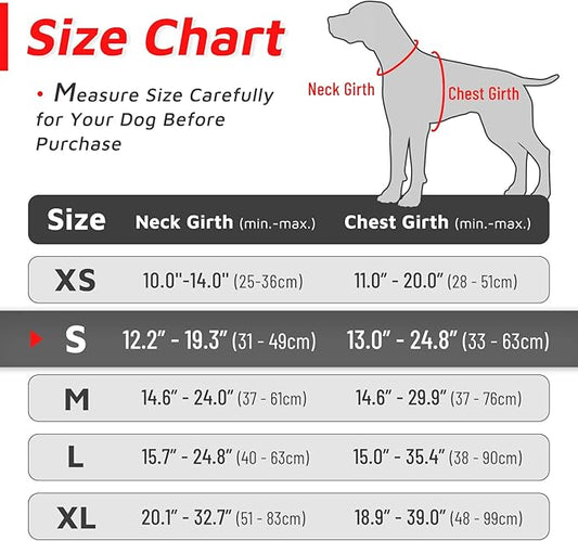 Eagloo Dog Harness Small Sized Dog, No Pull Service Vest with Reflective Strips and Control Handle, Adjustable and Comfortable for Easy Walking, No Choke Pet Harness with 2 Metal Rings, Red, S GoExplorewithEagloo