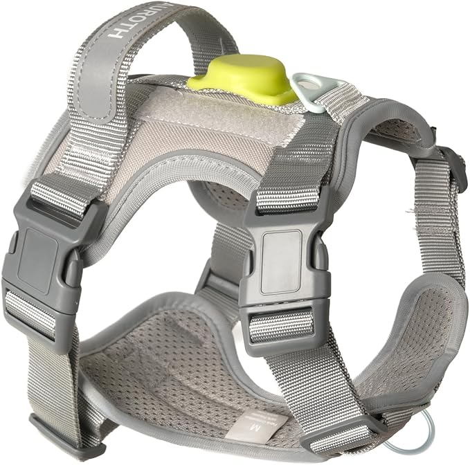 AUROTH Dog Harness Medium Sized Dog, Dog Vest Harness Medium Size Dog, Medium Dog Harness, No Pull Dog Harness for Medium Dogs with Handle, Grey M AurothPets