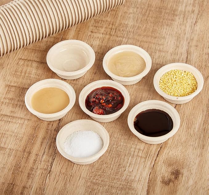 Paper Feeding Cups Samll 0.5 oz Gecko Food and Water Feeding Dish Ledge Accessories Bowls for Crested Gecko Lizards Reptiles Pets (Ledge+20cups) QIHYCUF