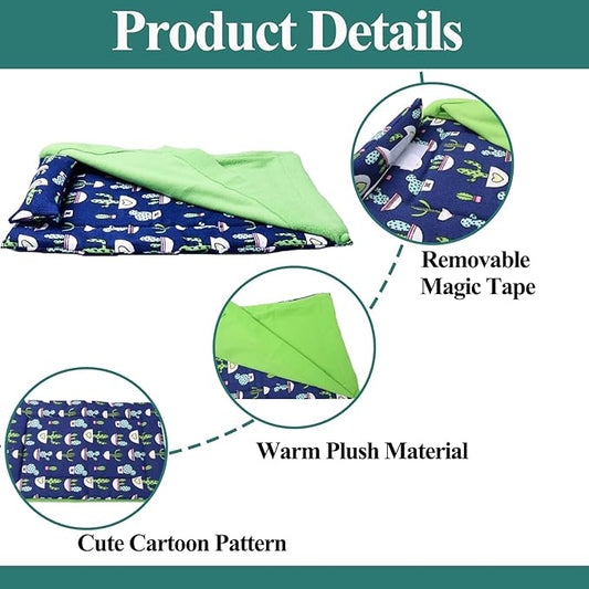 Bearded Dragon Tank Accessories, Reptile Bedding Hammock Soft Fabric Warm Sleeping Pillow with Cover Substrate for Bearded Dragon Leopard Gecko Lizard Mechpia