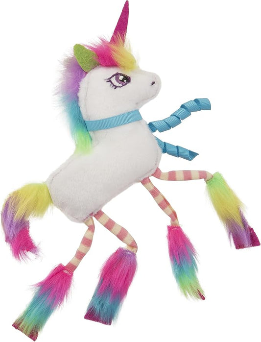 SmartyKat Dazzle Unicorn Crinkle Plush Catnip Cat Toy - White, One Size - PAWPICO