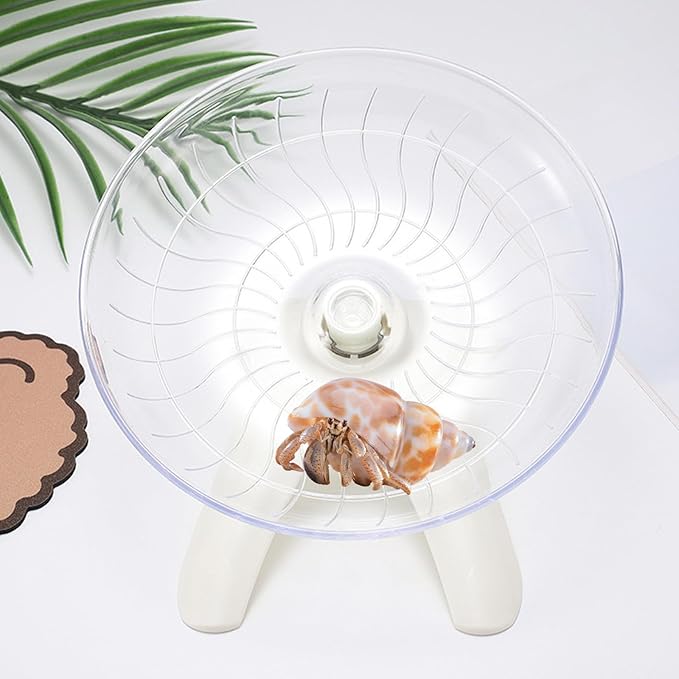 Hermit Crabs Wheel Toy, Hamster Running Wheel Toys, Small Animals Cage Accessory, Tank Accessory, Suitable for Hermit Crab Hamster Rat Oooct