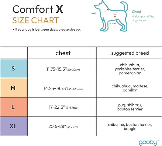 Gooby Comfort X Head in Harness - Turquoise, Small - No Pull Small Dog Harness, Patented Choke-Free X Frame - On The Go Dog Harness for Medium Dogs No Pull or Small Dogs for Indoor and Outdoor Use Gooby