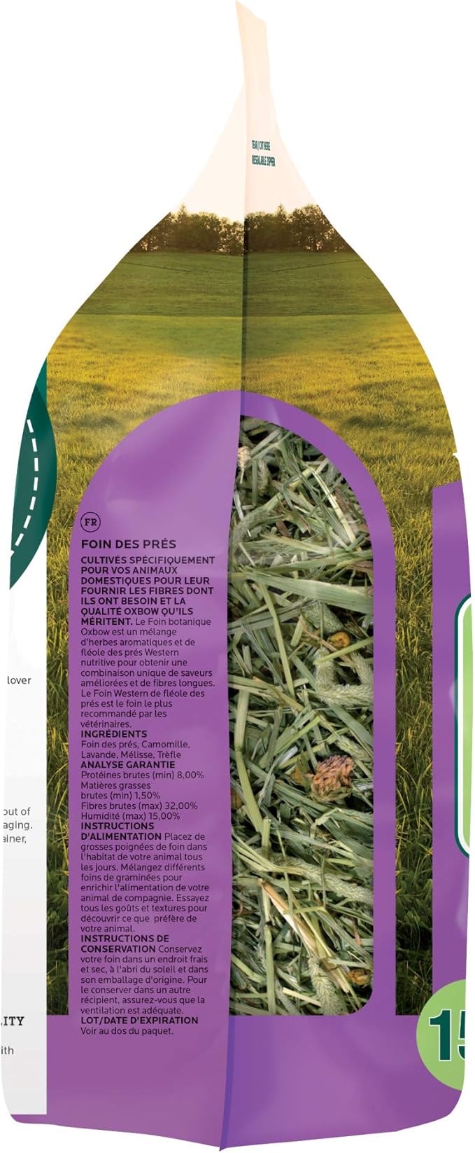 Oxbow Animal Health Oxbow Botanical Western Timothy Hay - All Natural Hay for Rabbits, Guinea Pigs, Chinchillas, Hamsters & Gerbils - 15 oz. OxbowAnimalHealth