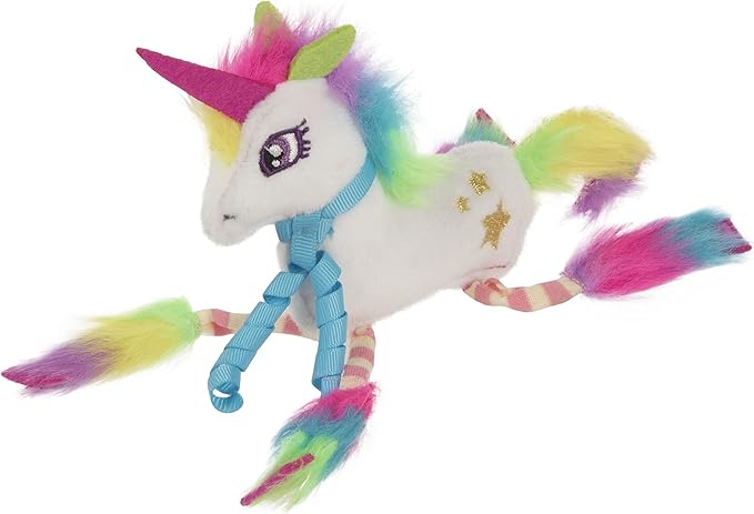 SmartyKat Dazzle Unicorn Crinkle Plush Catnip Cat Toy - White, One Size - PAWPICO