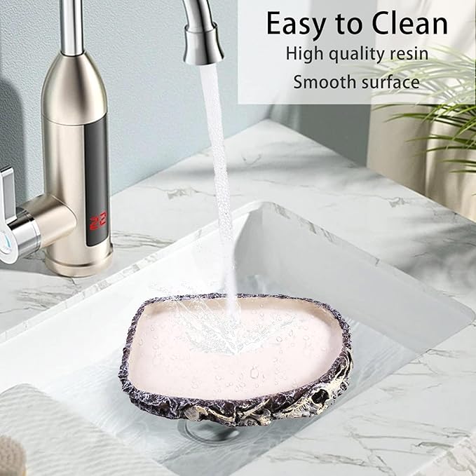 Tfwadmx Reptile Water Bowl Reptile Feeding Dish Reptile Feeder Food and Water Bearded Dragon Food Dish for Turtles, Tortoises, Snakes, Lizards, Geckos, Chameleons Tfwadmx