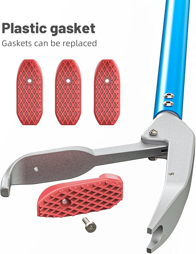 G2 47.2-inch Professional All-Aluminum Alloy Snake Tong Reptile Grabber Rattle Snake Catcher Wide Jaw Handling Tool with a Protective Structures for Snakes G2GO2GETHER