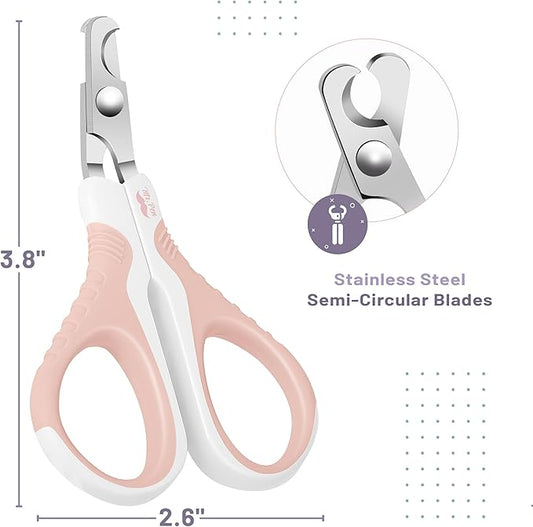 Mr. Pen- Cat Nail Clipper, Pink Cat Nail Trimmer, Cat Nail Clippers, Cat Claw Clippers, Cat Clippers for Nails, Pet Nail Clippers, Kitten Nail Clipper, Small Dog Nail Clipper, Cat Claw Trimmer - PAWPICO